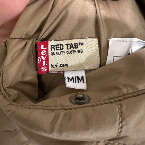 Vintage Levi’s Reversible Nylon Quilted Vest Black and Tan Men’s Unisex - Picture 7 of 16